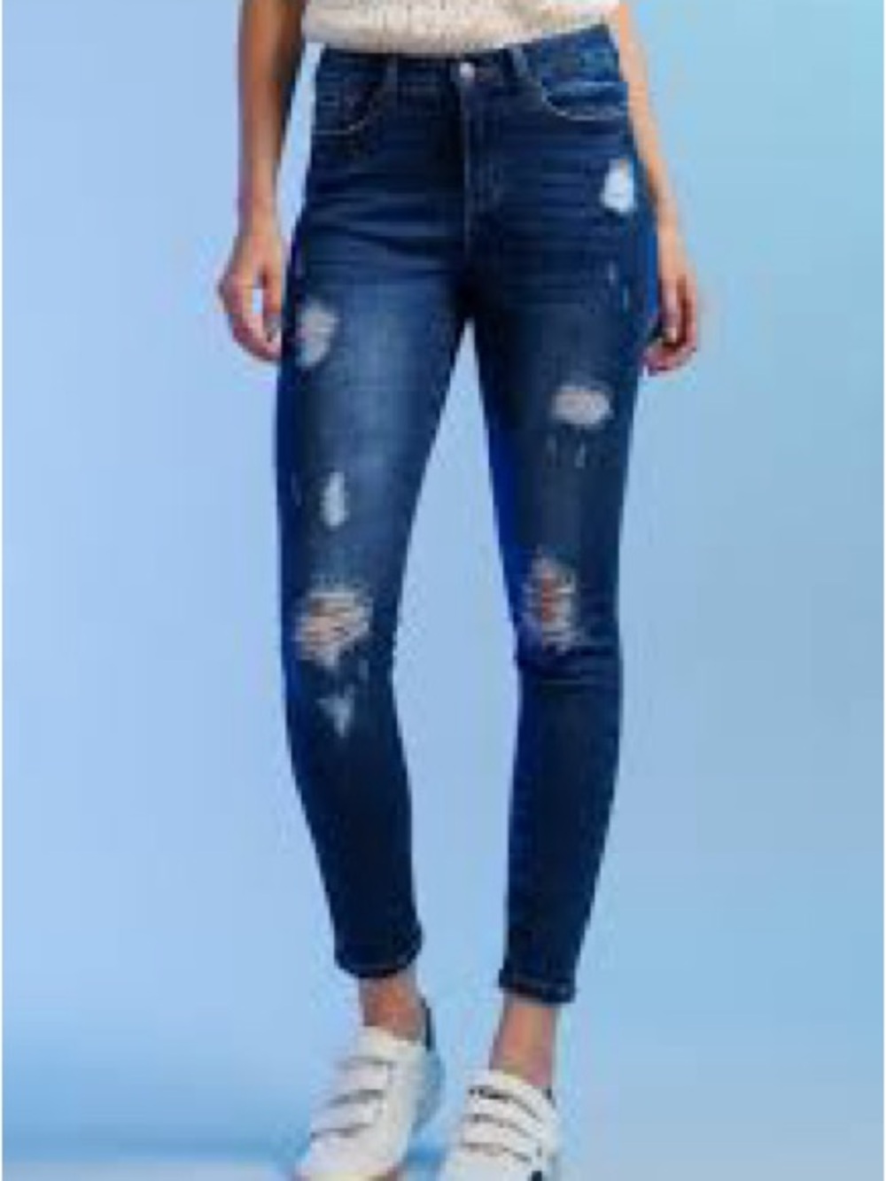 Insane Gene High Rise Distressed Denim Skinny Jeans